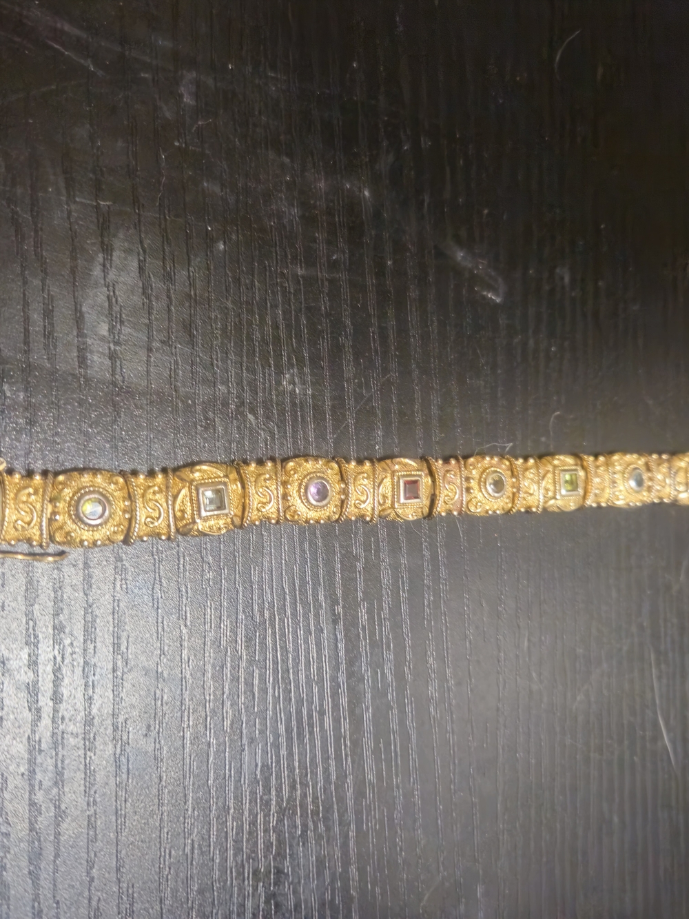 Vintage Etruscan Revival Gem Bracelet from Ross-Simons